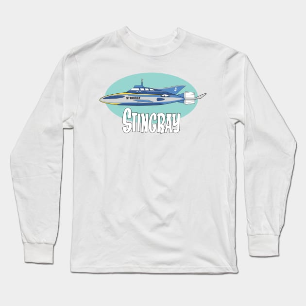 Stingray Long Sleeve T-Shirt by RichardFarrell